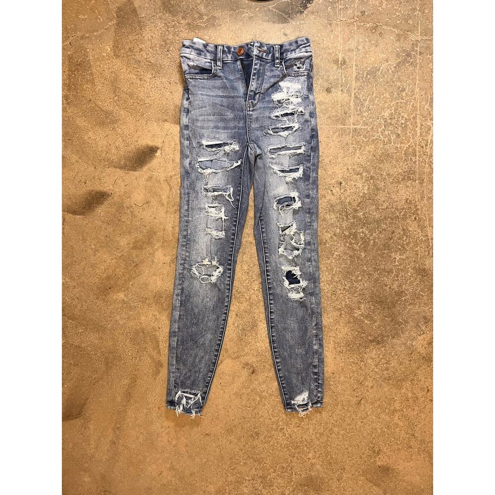 American Eagle Women’s Size 0 Jeans Next Level Stretch Western Boho